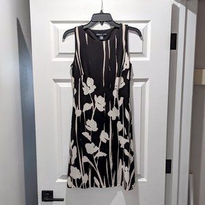 American Living Black and White(off white) Print Dress-Size 4